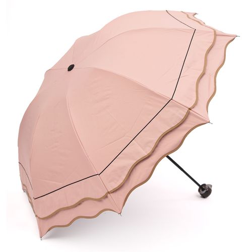 公主的移動城堡 一把公主荷葉邊折疊晴雨傘，裝下整個夏日的溫柔與清爽